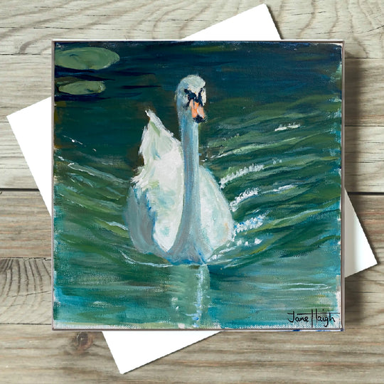 Saxilby Swan Greeting Card