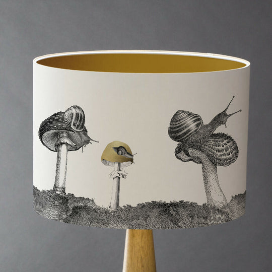 Snails And Mushroom Lampshade – British Wildlife Collection