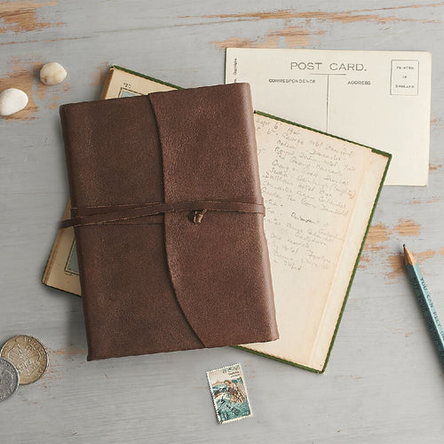 Handmade Illustrated Leather Journal
