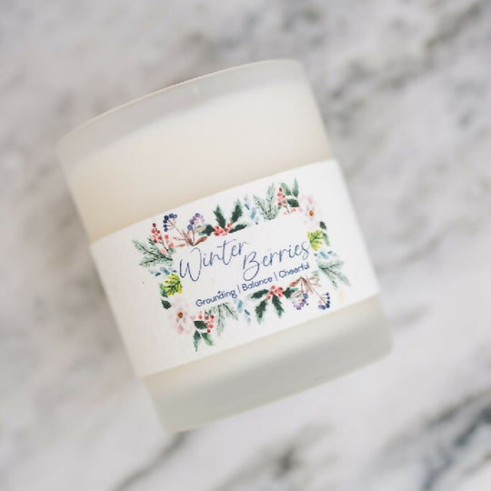Winter Berries crackling Wood Wick Candle