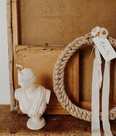 30cm Jute Rope Christmas Wreath