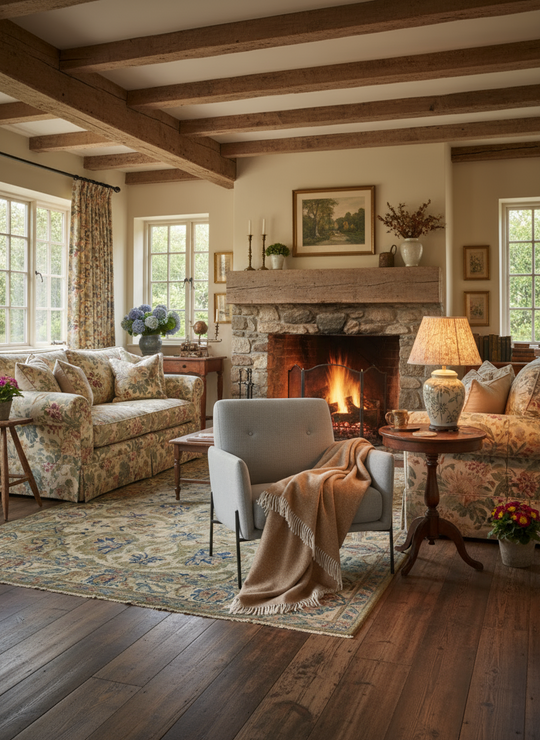 Herringbone Pure Wool Throw in Camel