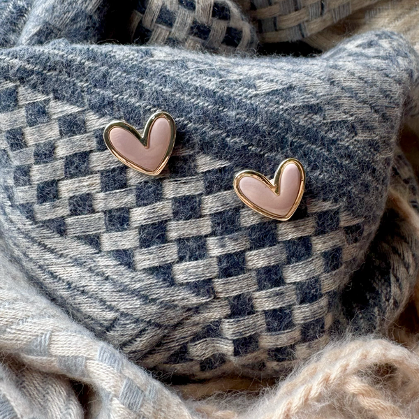Hearts Earrings | Blush