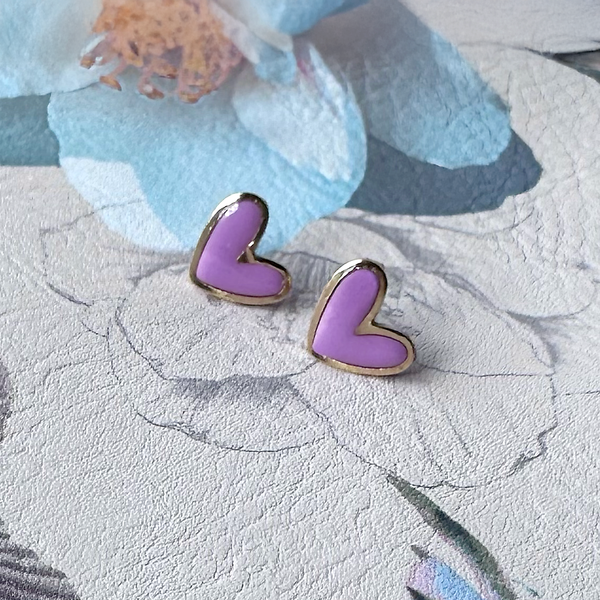 Hearts Earrings | Orchid