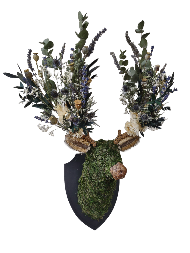 'Serenity' Botanical Stag Wall Mount