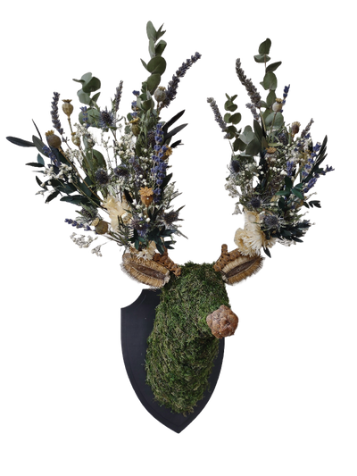 'Serenity' Botanical Stag Wall Mount