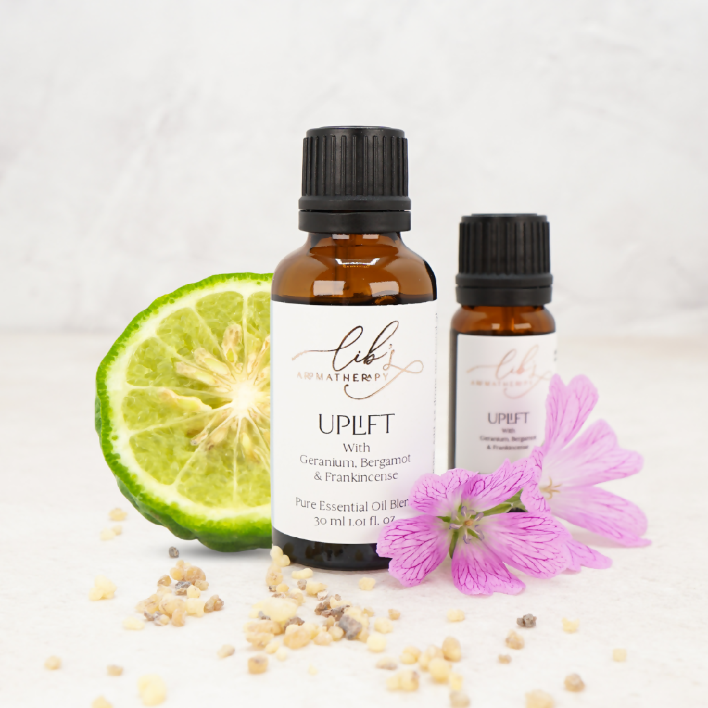 Lib's Aromatherapy Uplift with Geranium, Bergamot & Frankincense Essential Oil Blend