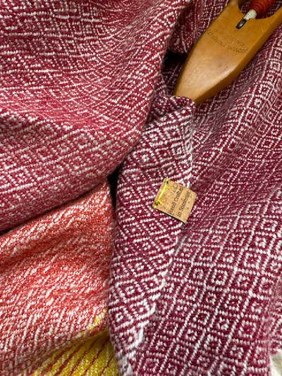 Graduating Sunset Scarf - Gold to Burgundy 7