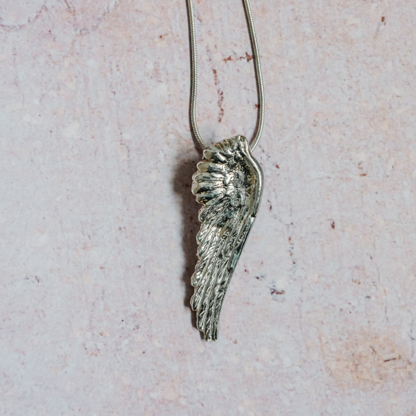 Silver Angel Wing Necklace