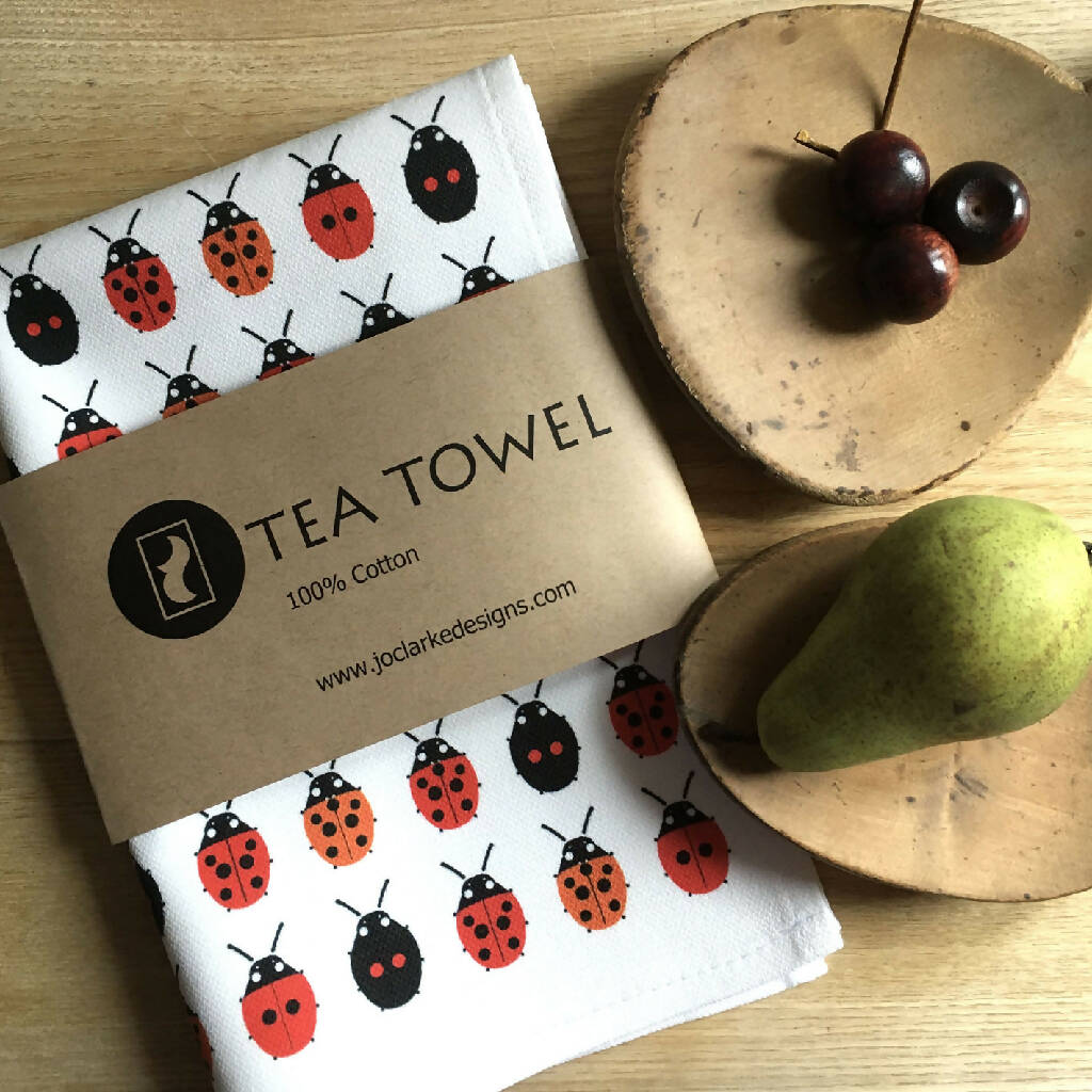 Ladybird Small Cotton Tea Towel