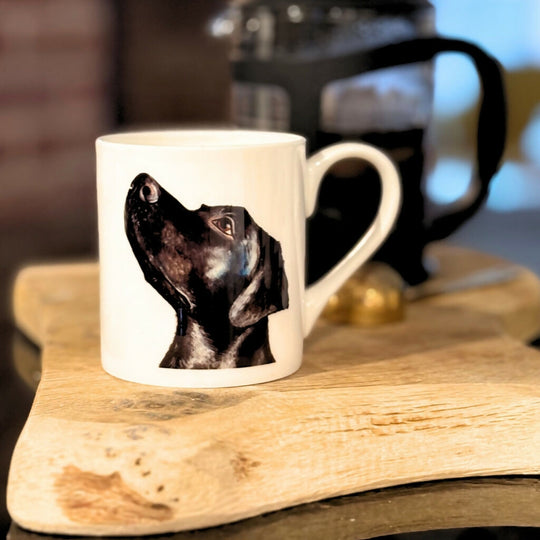 Black Labrador Bone China Mug - Country Collection