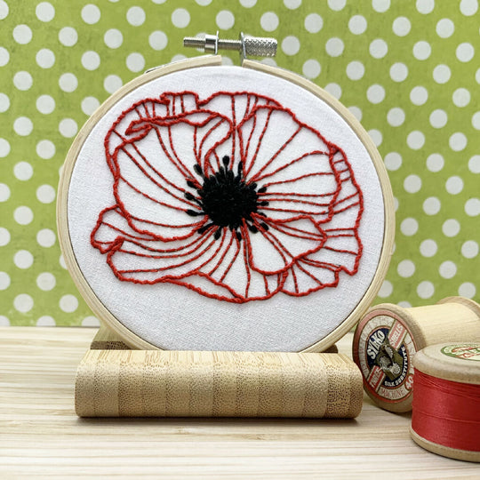 Poppy Embroidery Kit