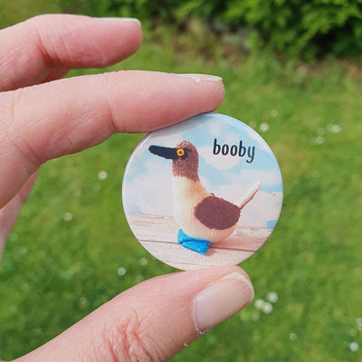 blue footed booby badge