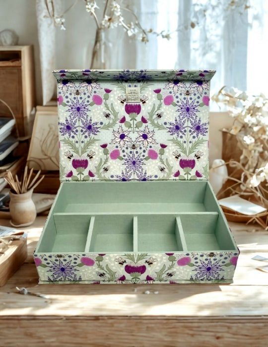 Handmade Celtic Summer Box | Floral Fabric Keepsake Box