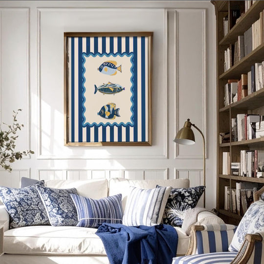 Fish Print Coastal Print Nautical Kitchen Wall Art