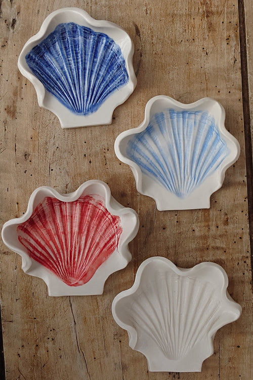 Scallop spoon rest, trinket dish or soap dish - Foreshore Collection