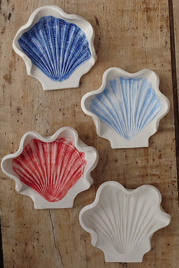 Scallop spoon rest, trinket dish or soap dish - Foreshore Collection