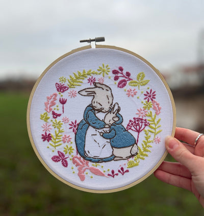 Mrs. Rabbit and Peter Embroidery Kit