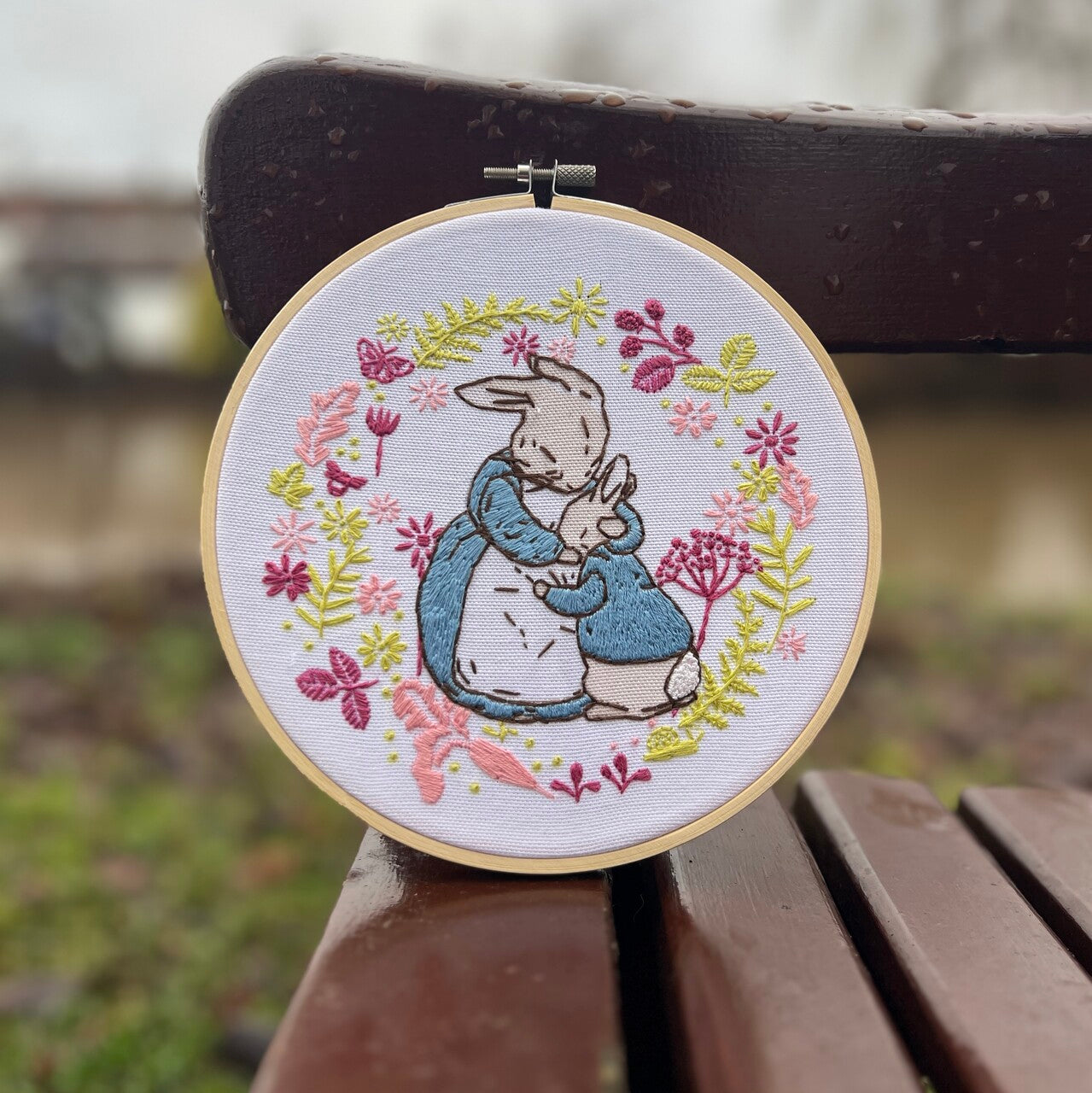 Mrs. Rabbit and Peter Embroidery Kit