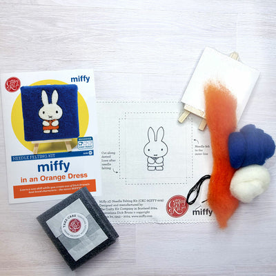 Miffy in an Orange Dress Needle Felting Kit