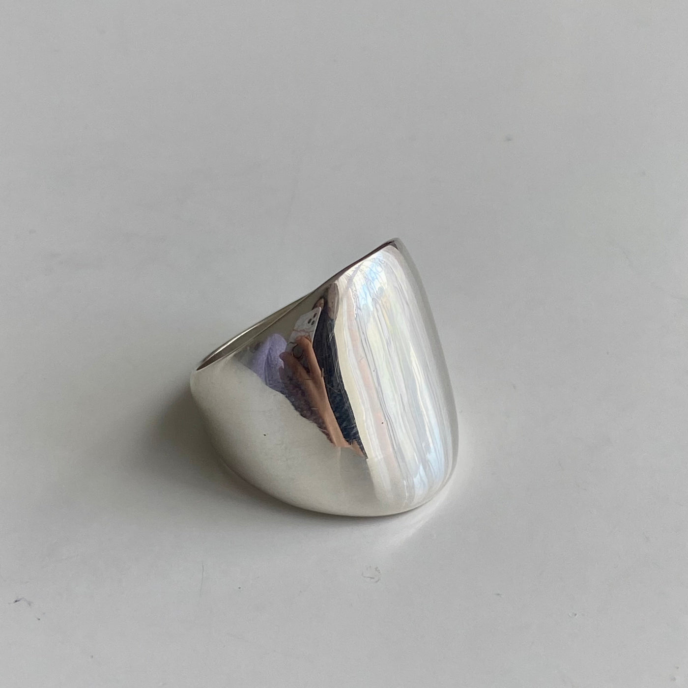 Long Chunky Rounded Sterling Silver Ring – Country Living Marketplace