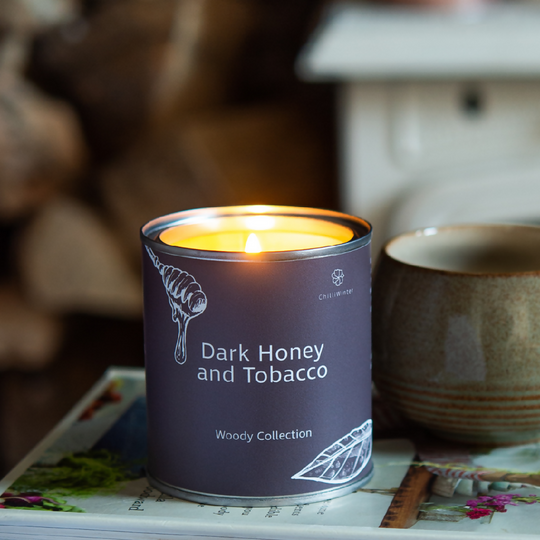 Dark Honey and Tobacco Candle or Wax Melts