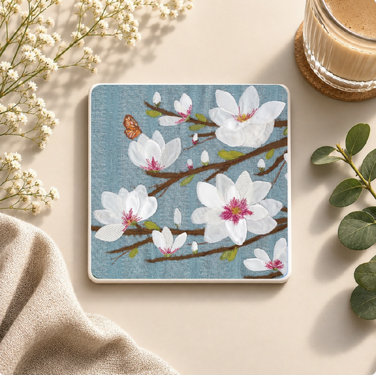 Magnolia Sky Sandstone Coaster