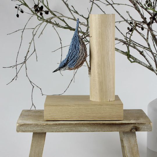 Nuthatch Wire Bird Sculpture