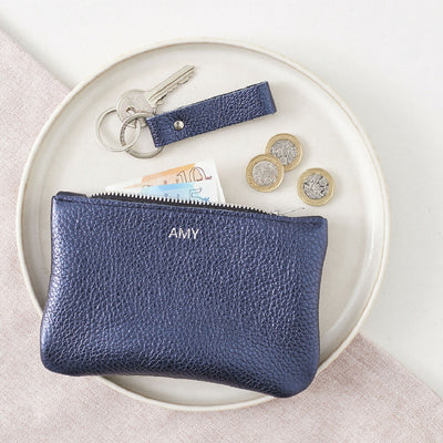 Personalised Leather Zipped Purse