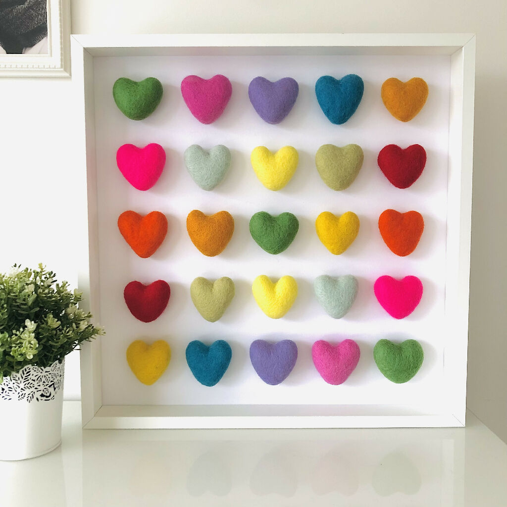 Colourful Hearts frame | Country Living Marketplace
