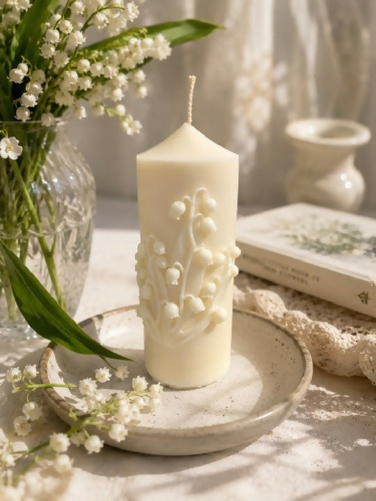 Lily Of The Valley Scented Sculptured Candle