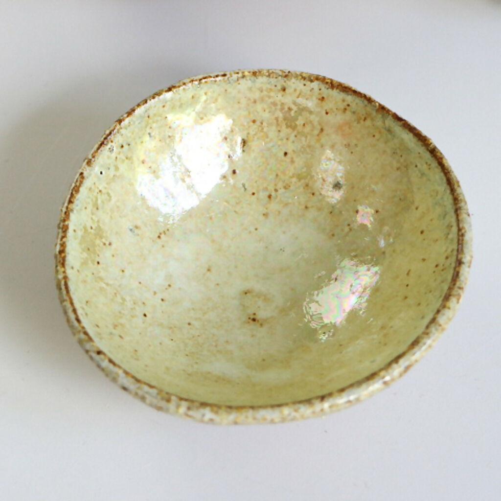 Stoneware Ceramic Dish in Crystal Sands Glaze