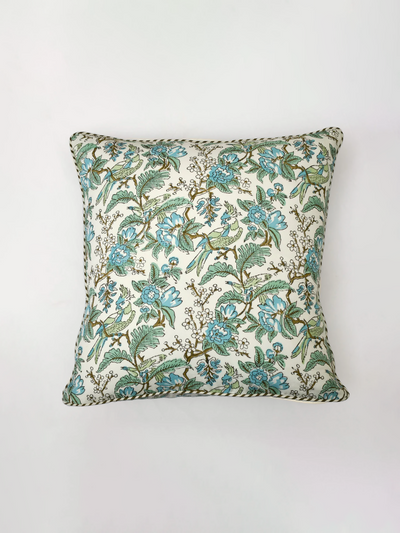 Cushion Cover Indian Toile Hand Block Printed