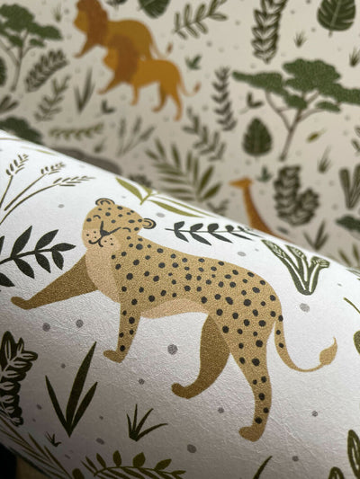 Wild Safari Multi Wallpaper Close Up