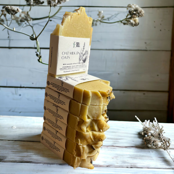Soap Bar with Oat Milk and Oats with Lavender and Neroli Essential Oils Small and Large Size