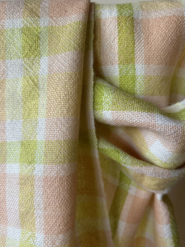 Pastel Plaid 100% British Wool Regular Scarf