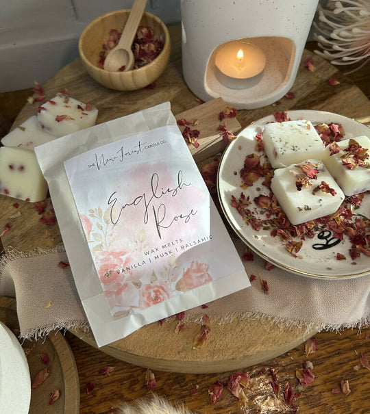 English Rose Botanical Wax Melts, Valentines Day Wax Melts