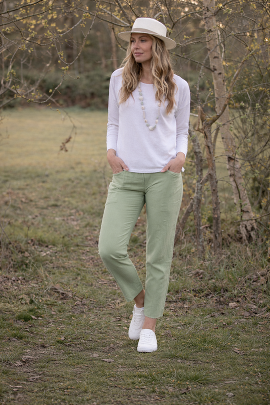 TROUSERS cotton, Jayne style