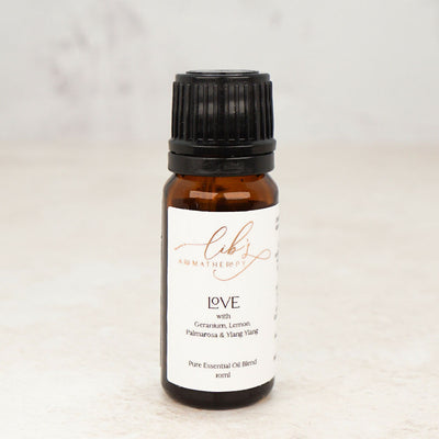 Lib's Aromatherapy Love with Geranium, Lemon, Ylang Ylang & Palmarosa Essential Oil Blend