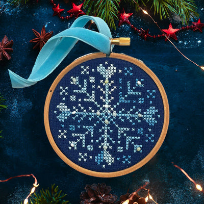 Beaded Snowflake Cross Stitch Kit