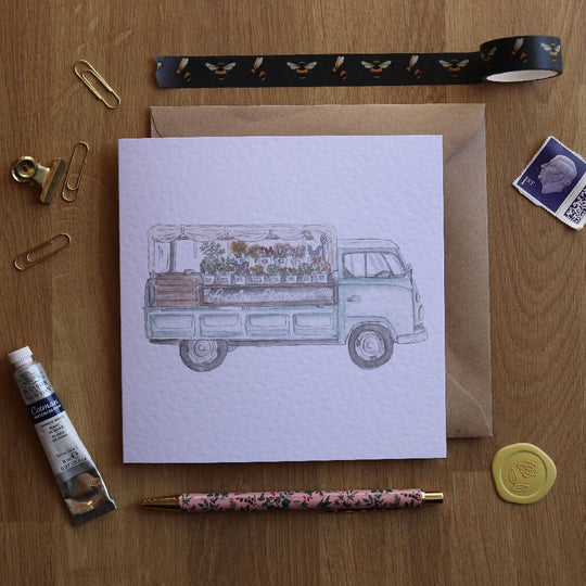 Flower Truck Card