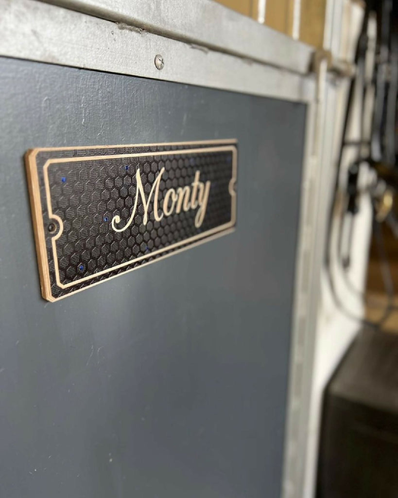 Wooden Engraved Stable Name Plaque