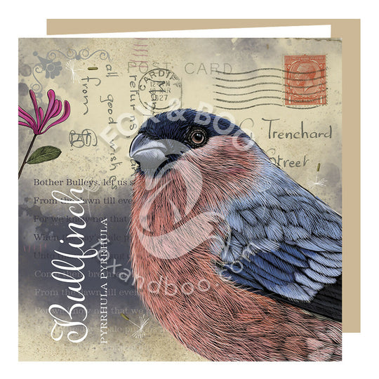 Victoria's Attic Collection - Bullfinch Greeting Card
