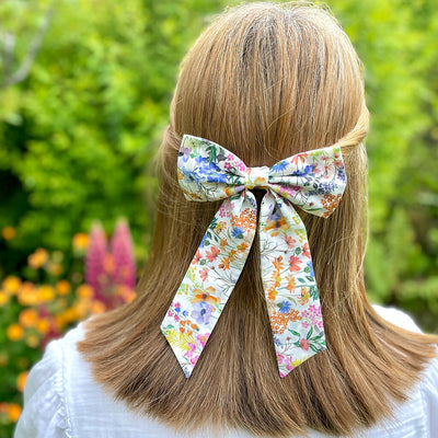 Liberty Bow Hair Clip - Purley Meadow Print