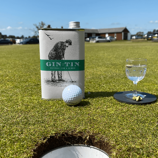 PUTTING FOR A BIRDIE - CELEBRATE WITH A TIN OF GIN