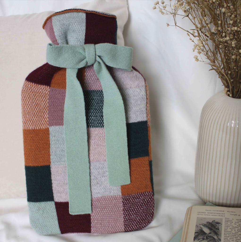 Patchwork Merino Hot Water Bottle