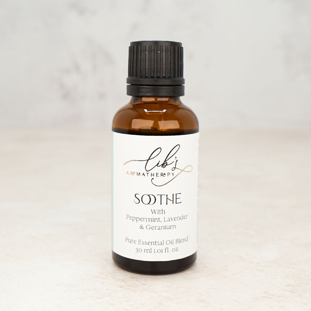 Lib's Aromatherapy Soothe with Peppermint, Lavender & Eucalyptus Essential Oil Blend