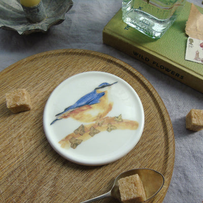 Nuthatch Fine Bone China Coaster