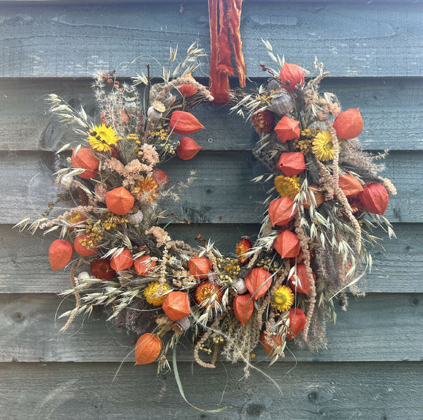 Autumn in the Woods Dried Flower Wreath