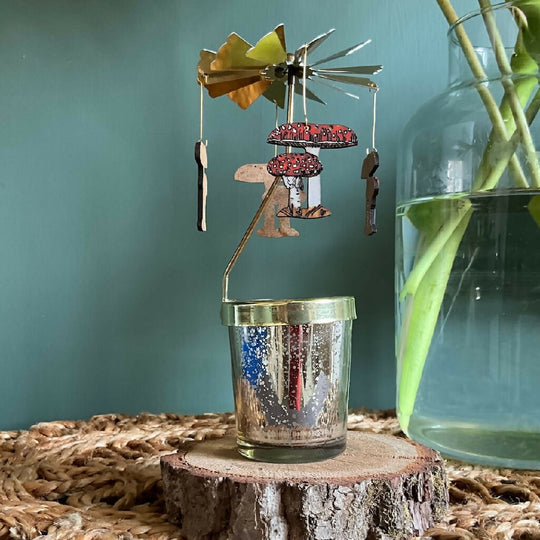 Fly Agaric Candle Carousel